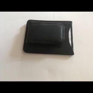 Men’s Leather Money Clip Black